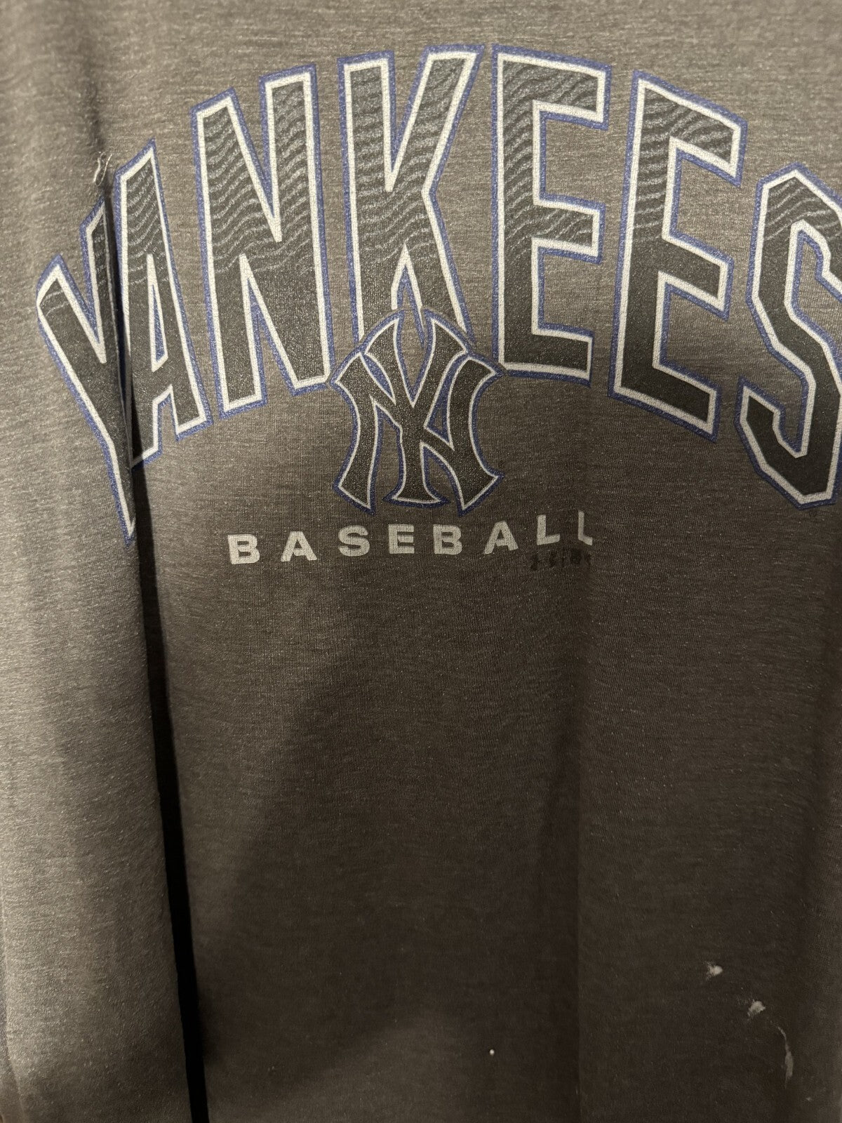 New York Yankees Fanatics Under Armour T-Shirt Men Sz L Gray