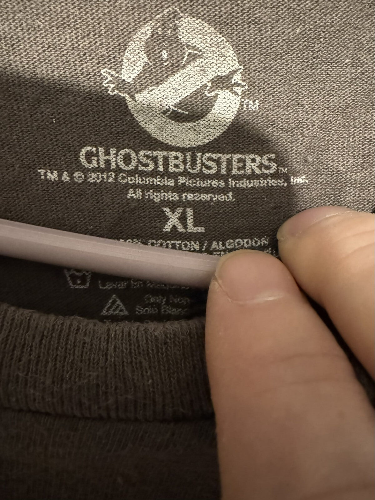 Ghostbusters Movie Logo T-Shirt Men's Size XL Gray