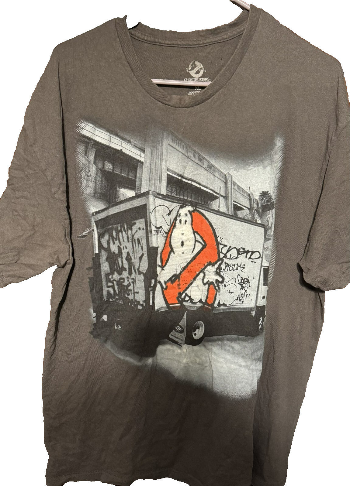 Ghostbusters Movie Logo T-Shirt Men's Size XL Gray