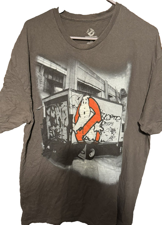 Ghostbusters Movie Logo T-Shirt Men's Size XL Gray