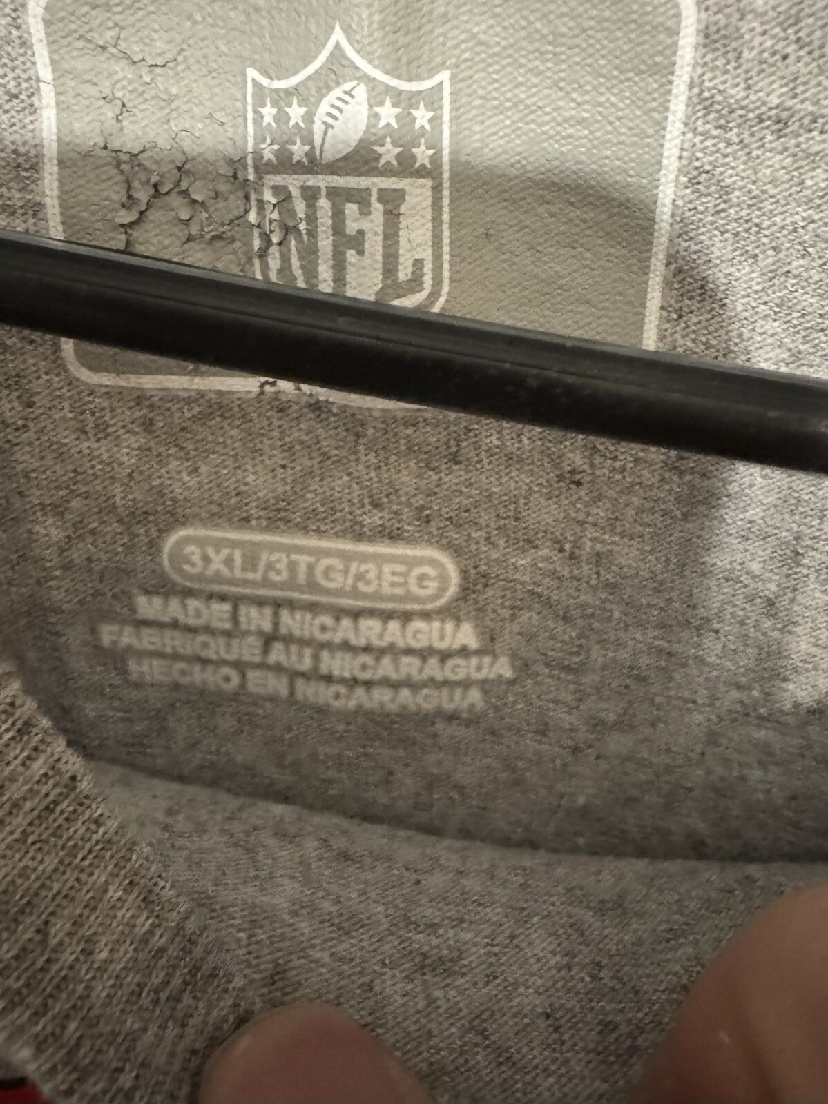 New England Patriots T-Shirt Men 3XL Gray New Without Tags