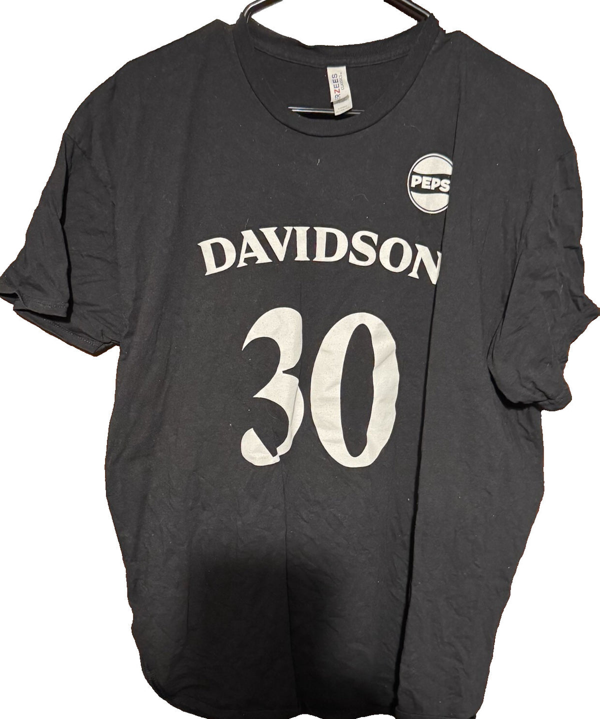 Davidson College Wildcats Steph Curry T-Shirt Black Men's Size XL