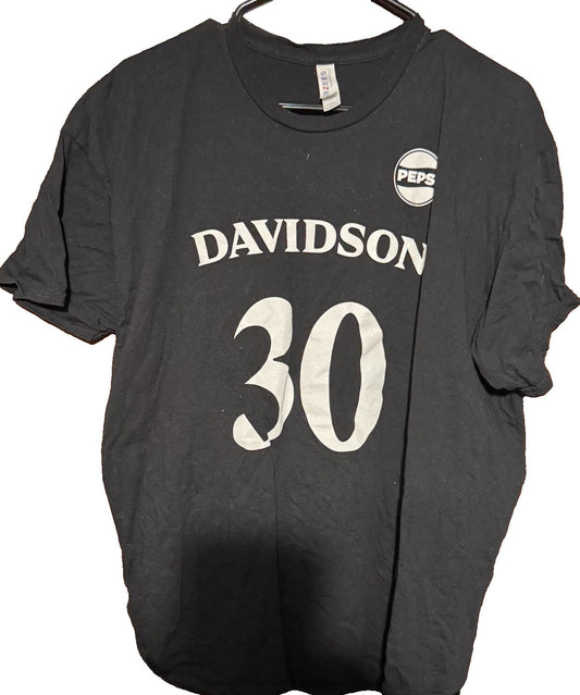 Davidson College Wildcats Steph Curry T-Shirt Black Men's Size XL
