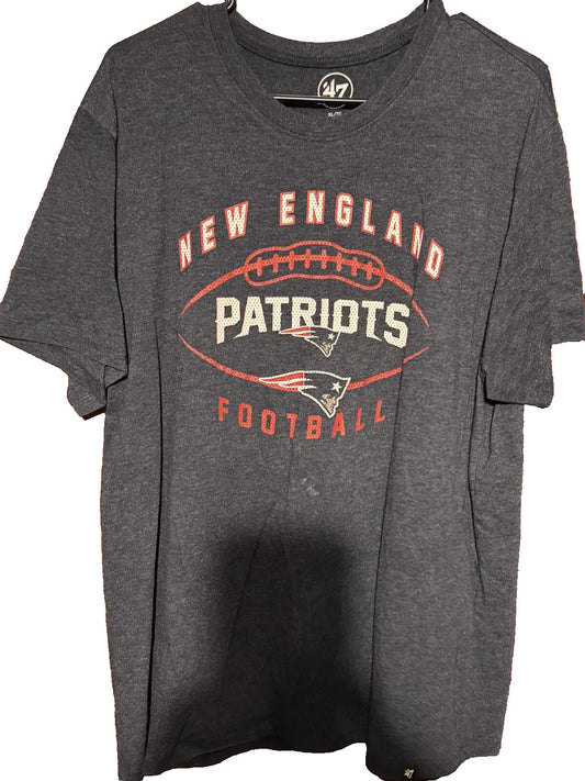 New England Patriots 47 Brand T-Shirt Men 's Size XL Blue