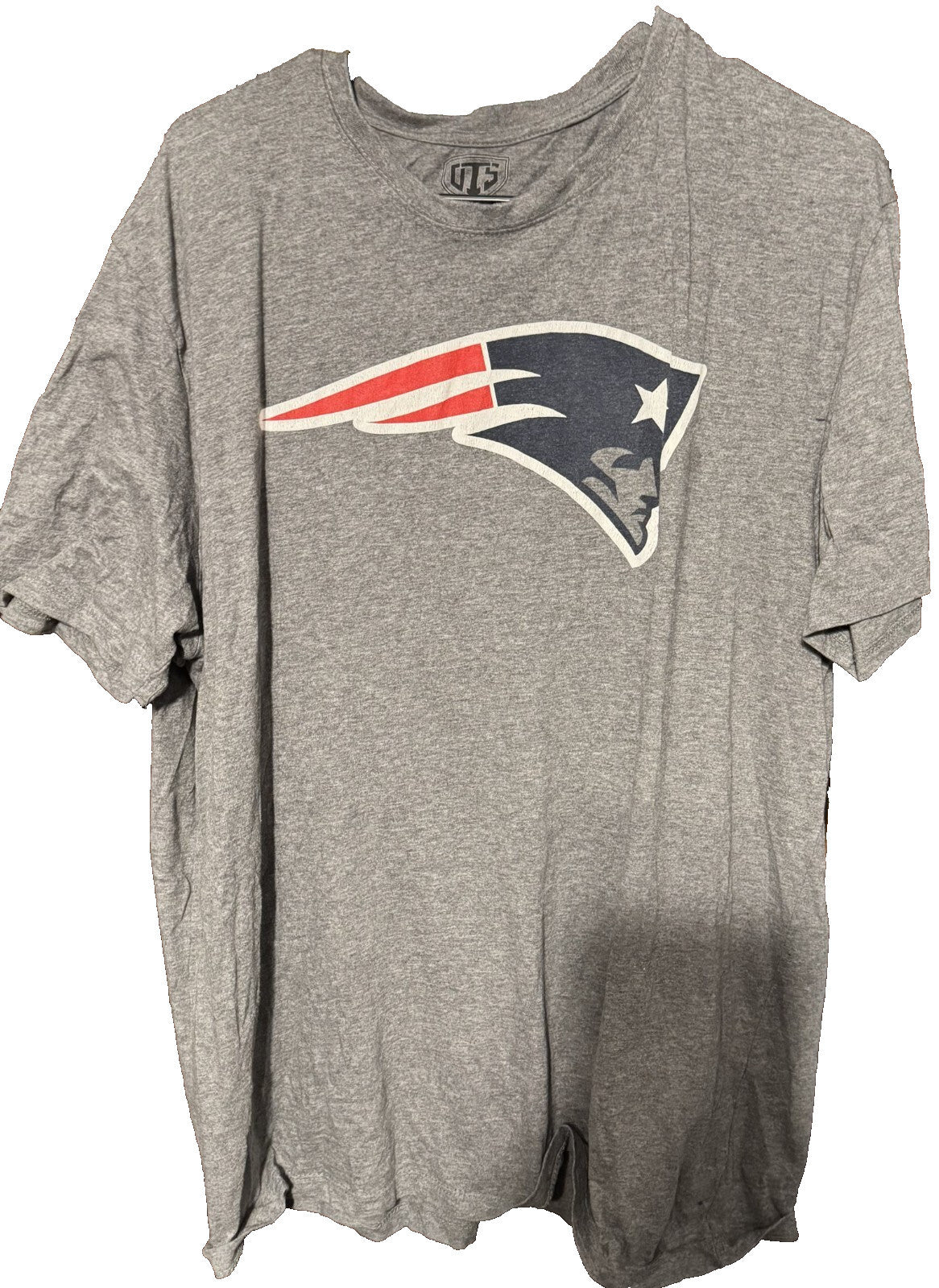 New England Patriots T-Shirt Men XL Gray NFL Football