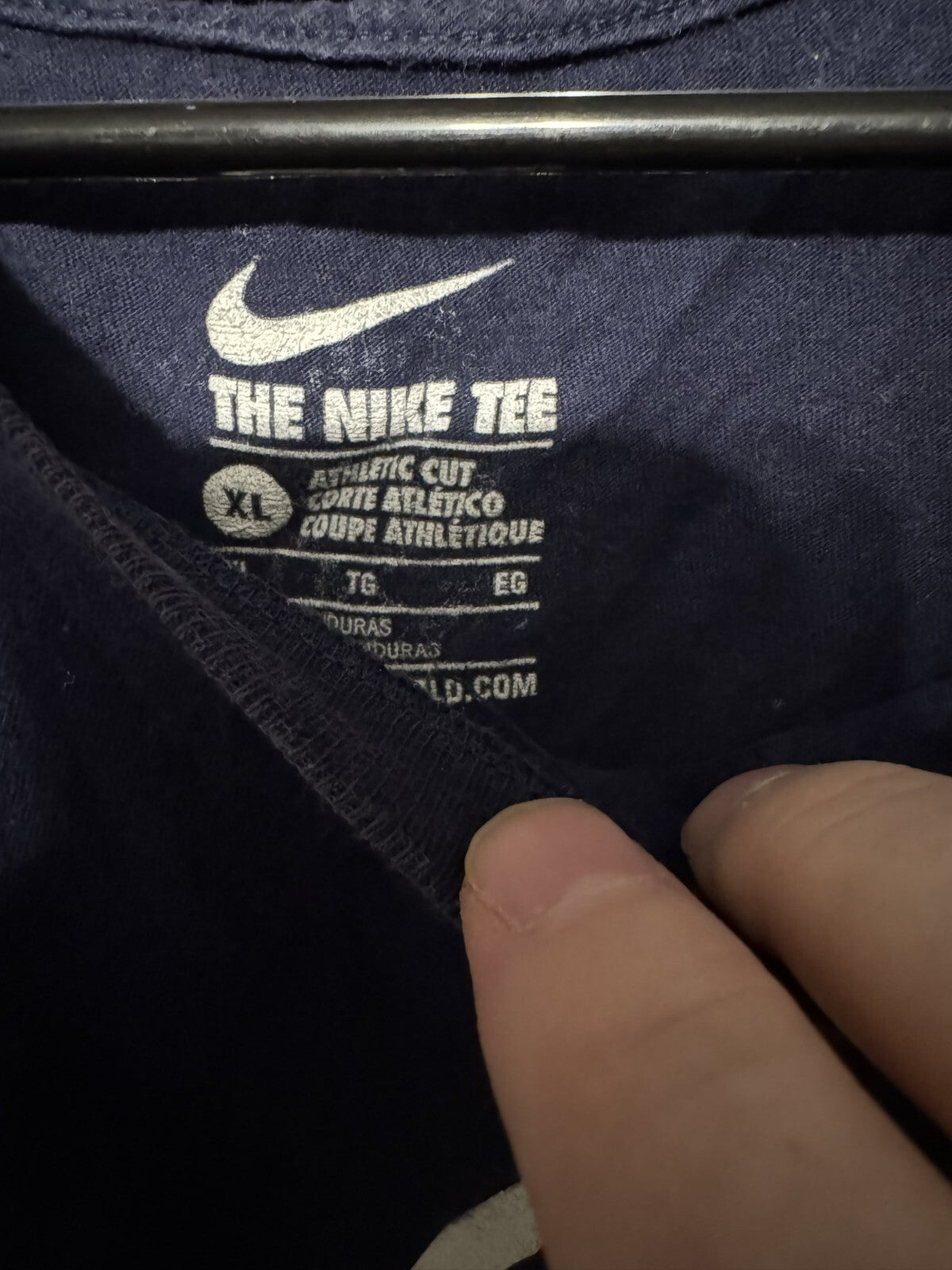 New York Yankees Baseball Nike Short Sleeve Tee Mens XL Blue