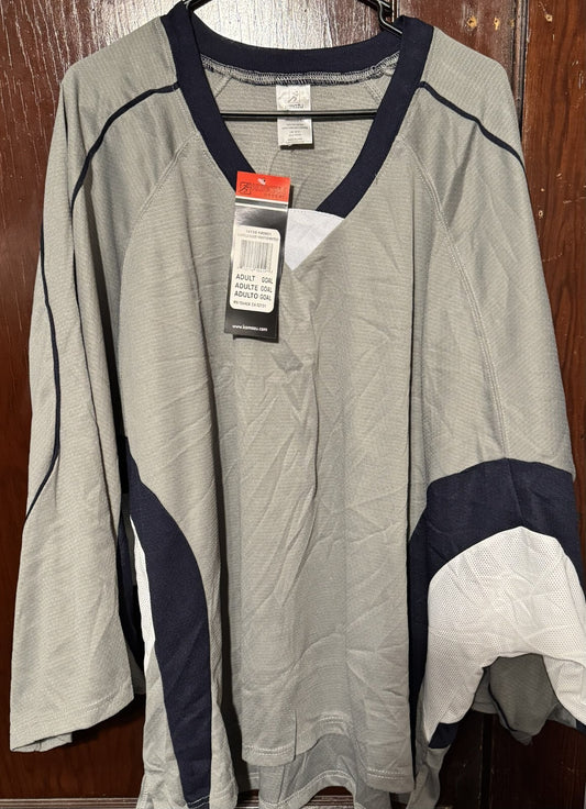 Kamazu Blank Practice Hockey Jersey Gray Men’s Size XL (?) New With Tags