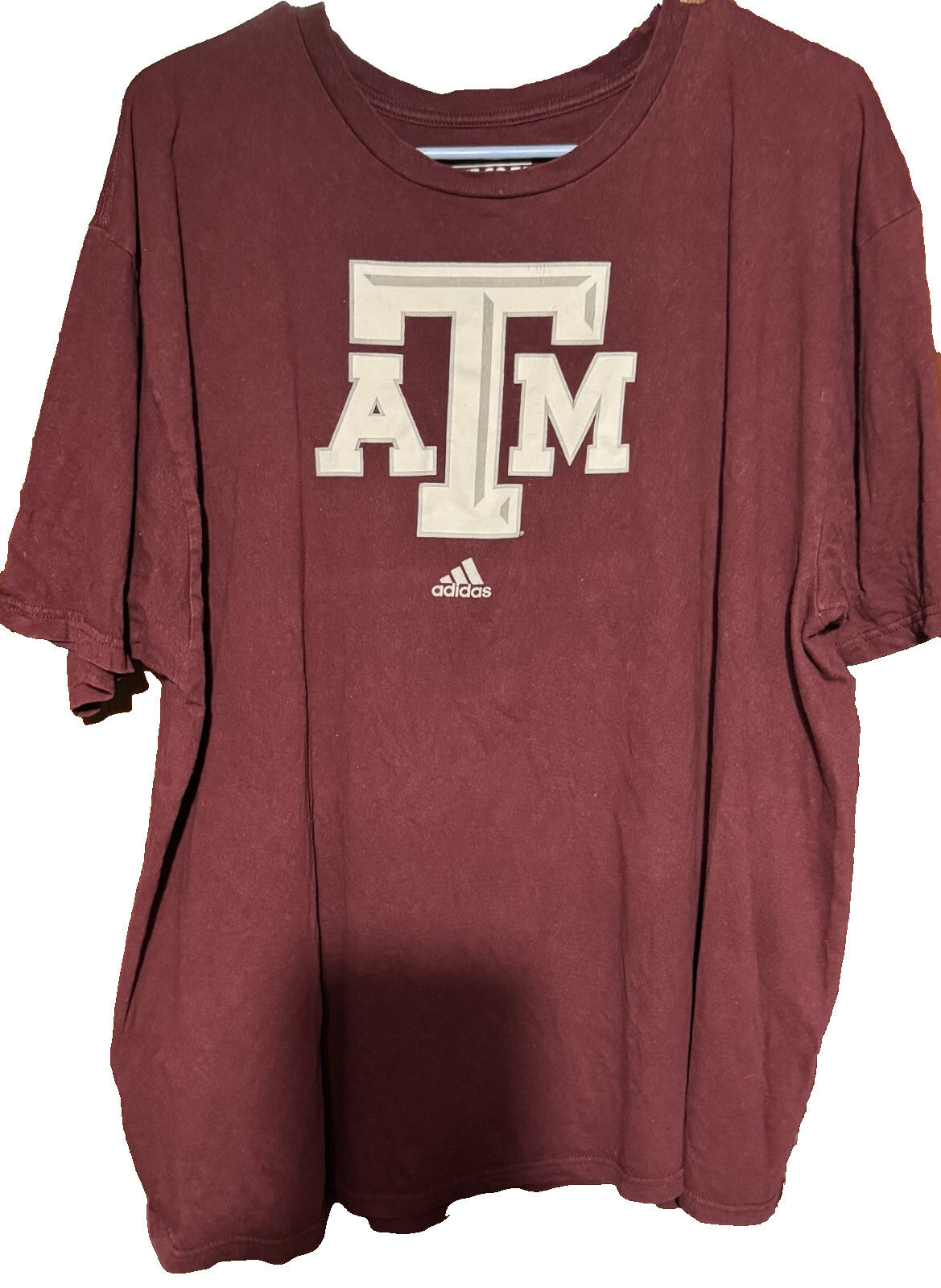 Texas A&M Aggies Tee Shirt Adidas Men's Size XXL Red