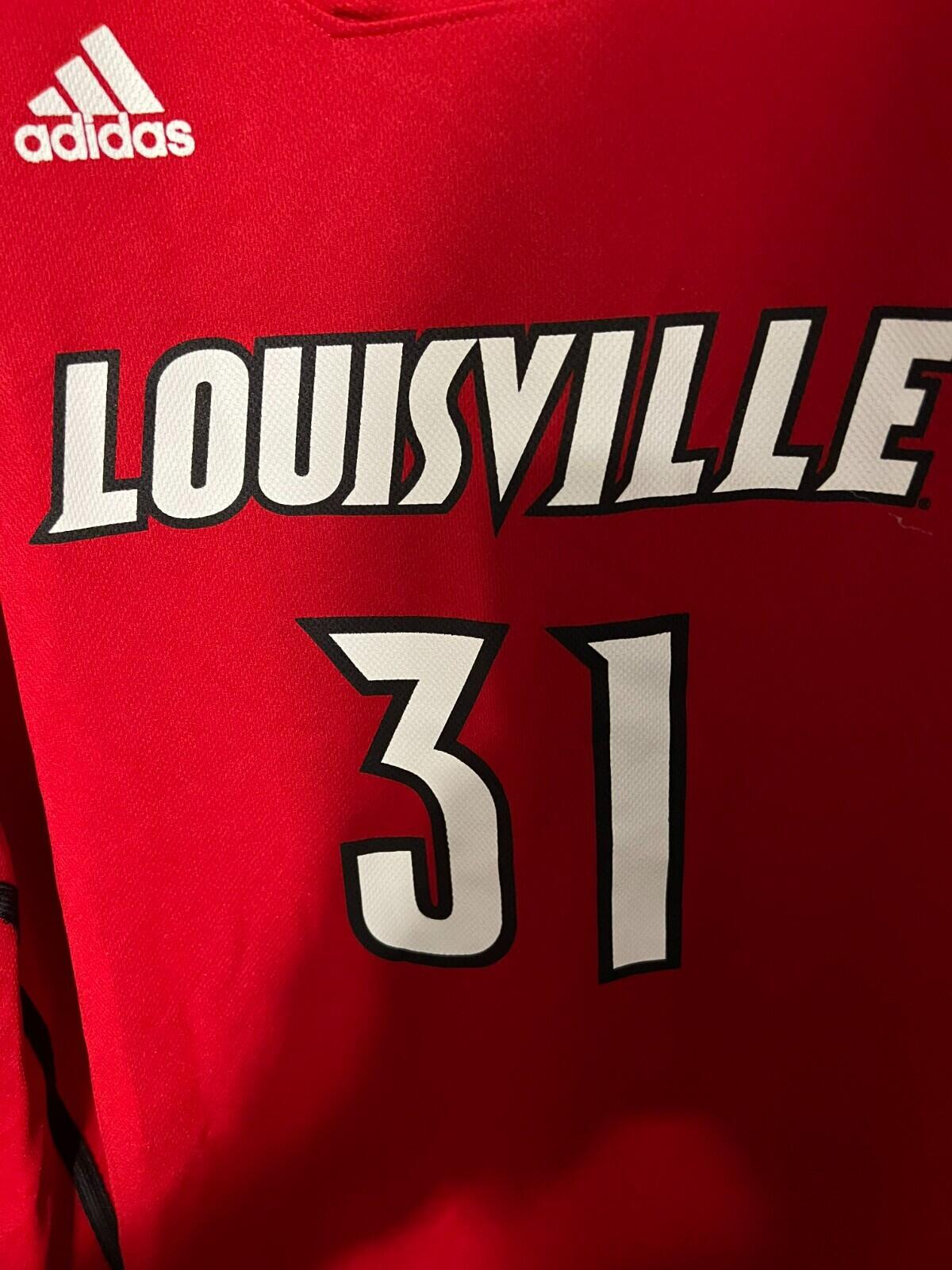 Louisville Cardinals Adidas Men's Basketball Jersey Sz L #31