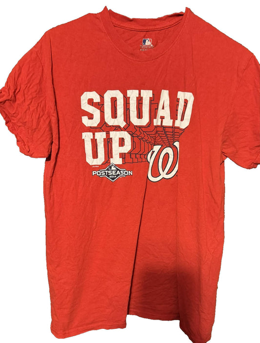 Washington Nationals 2019 Playoffs Red T-Shirt Men Sz M