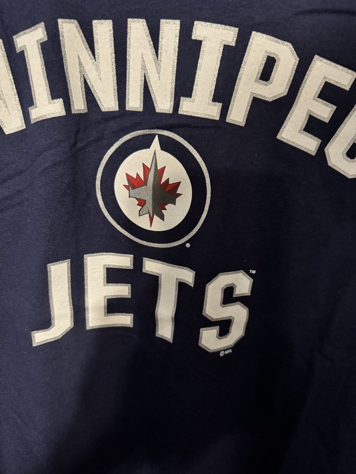 Winnipeg Jets Fanatics Blue T-Shirt Men Sz XL New Without Tags