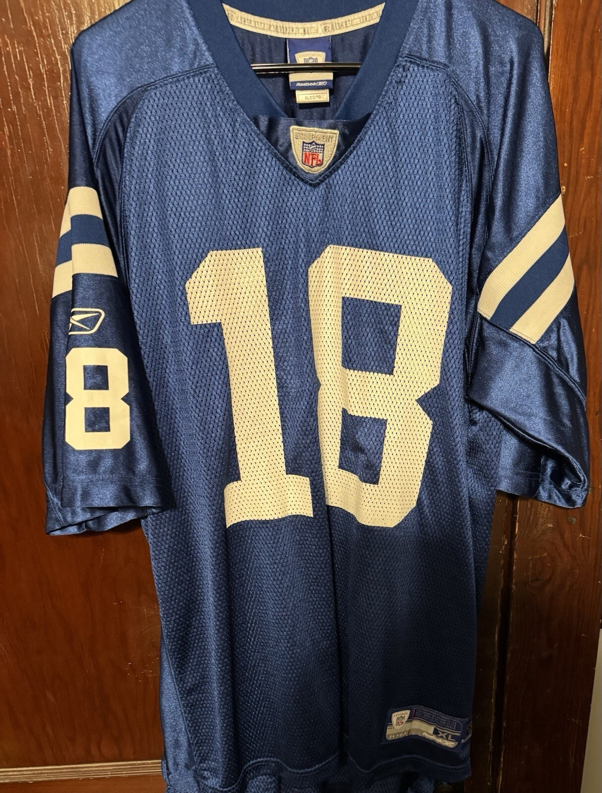 Indianapolis Colts Peyton Manning Reebok Jersey Men XL Blue