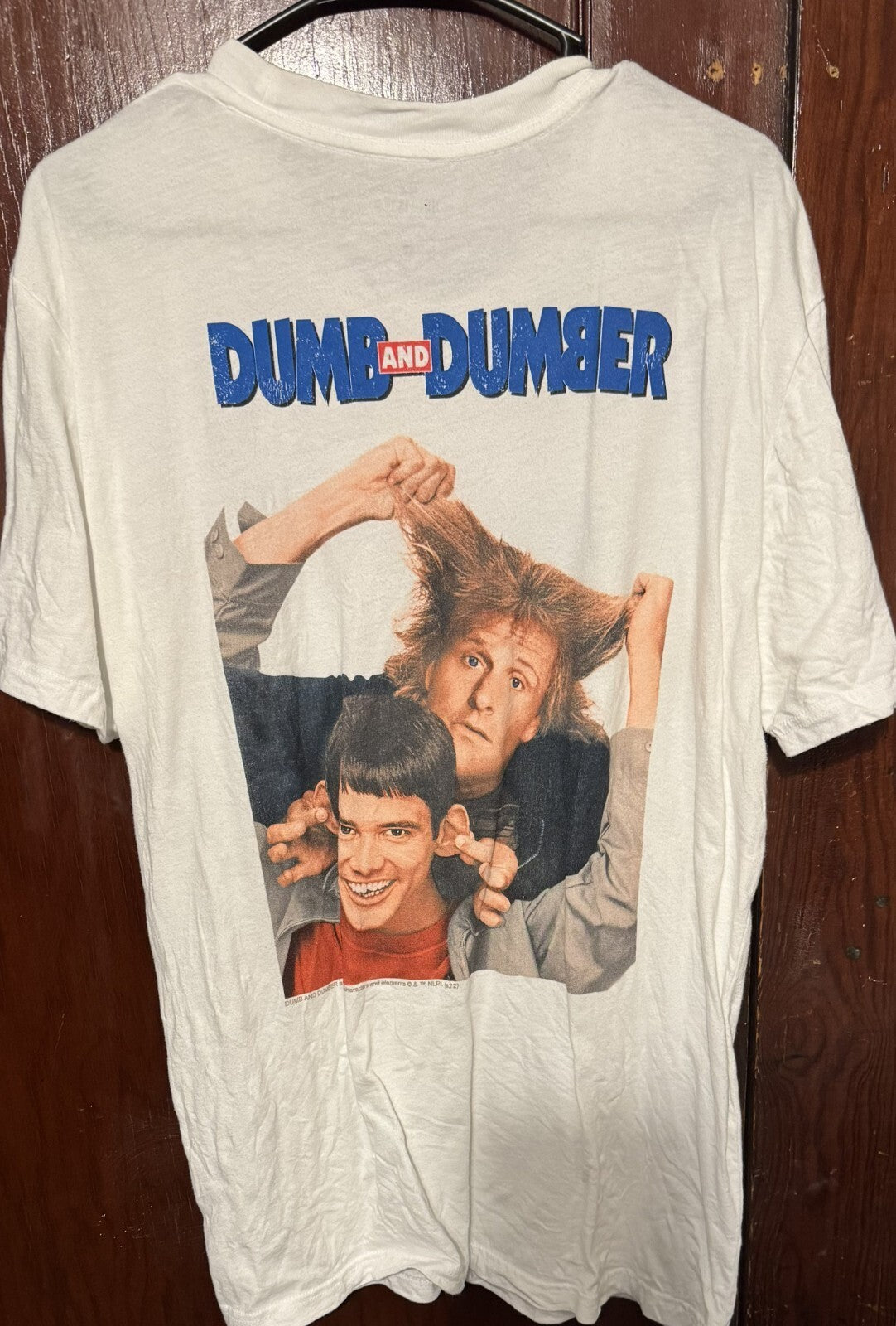 Dumb and Dumber Double-Sided Hollister T-Shirt Men L White