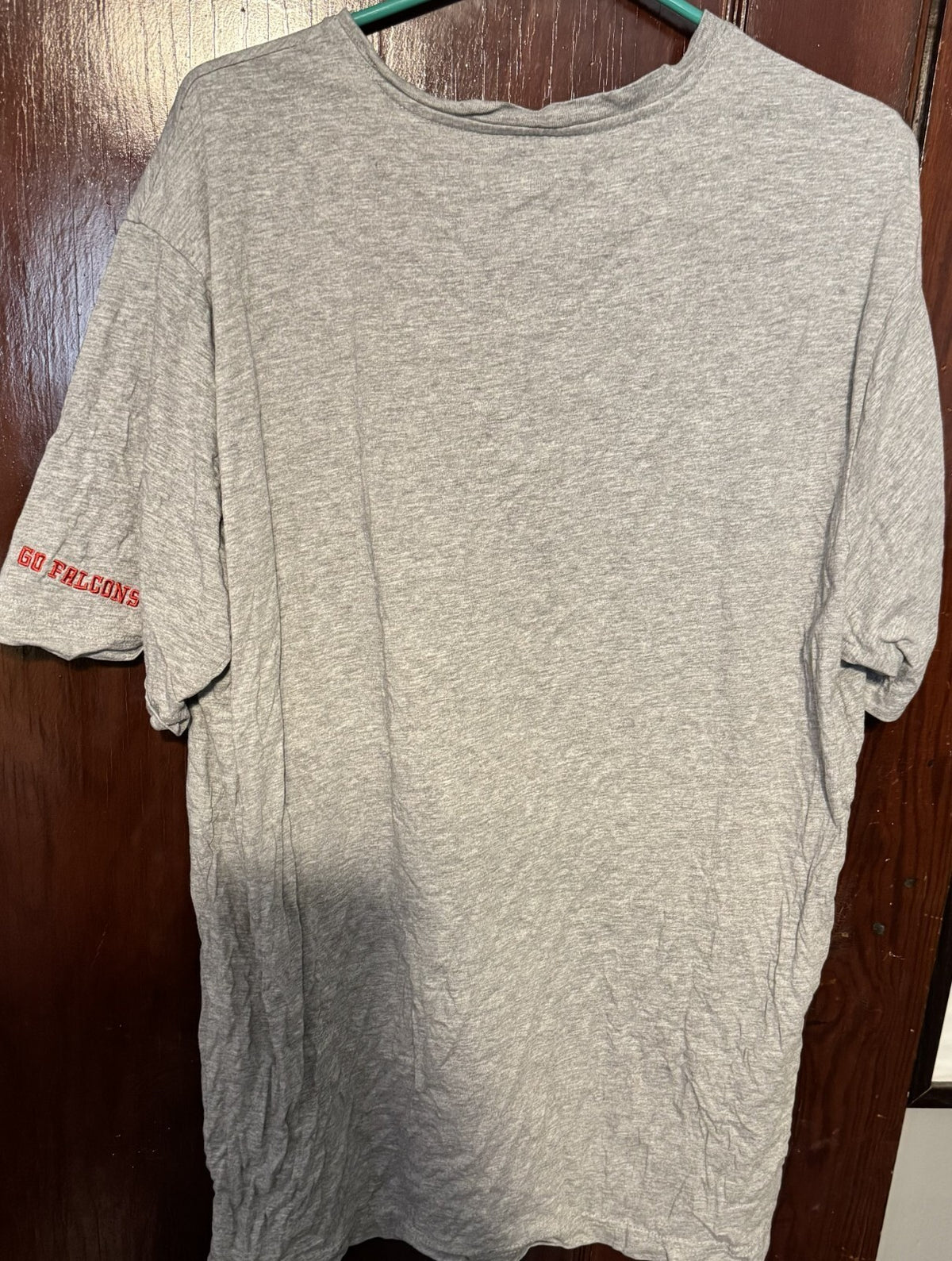 Atlanta Falcons S/S Vintage Logo Henley Men Sz XL Gray