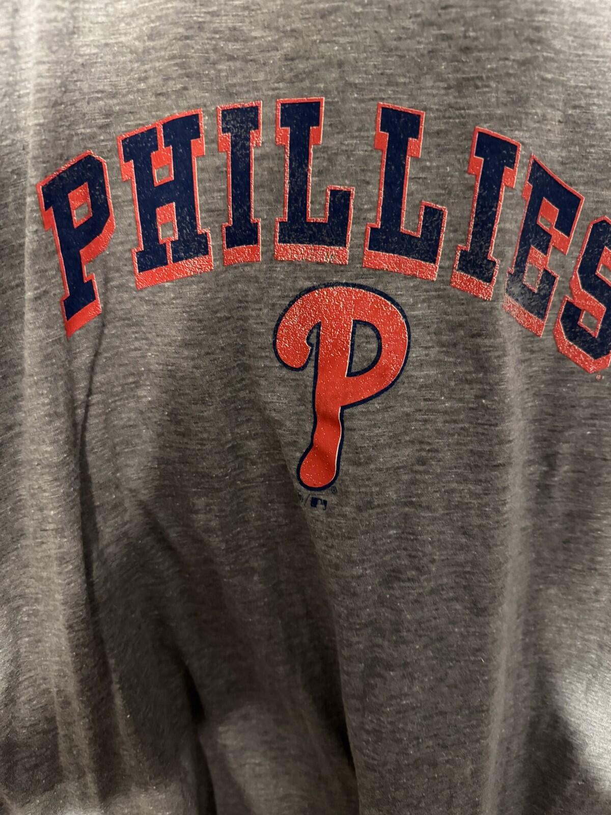 Philadelphia Phillies '47 Brand T-Shirt Gray Men's Size XXL