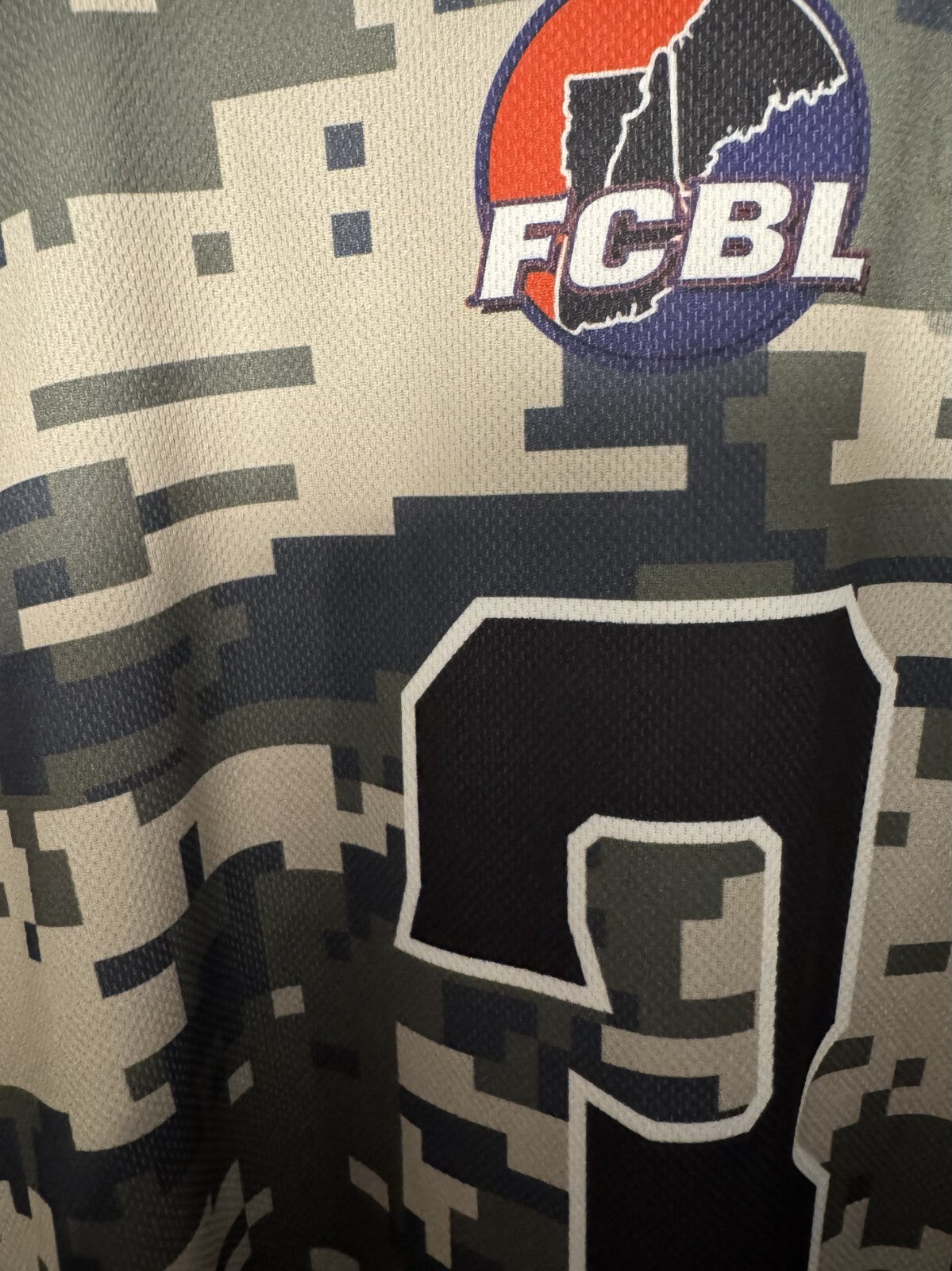 Worcester Bravehearts Game Worn Jersey Camo Print #3 men’s size L