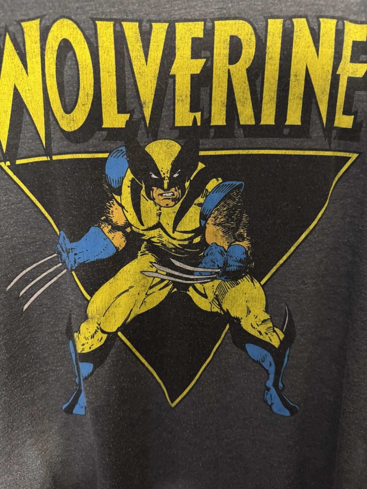 Wolverine Comic Book X-Men Marvel T-shirt Men's Sz XXL Gray