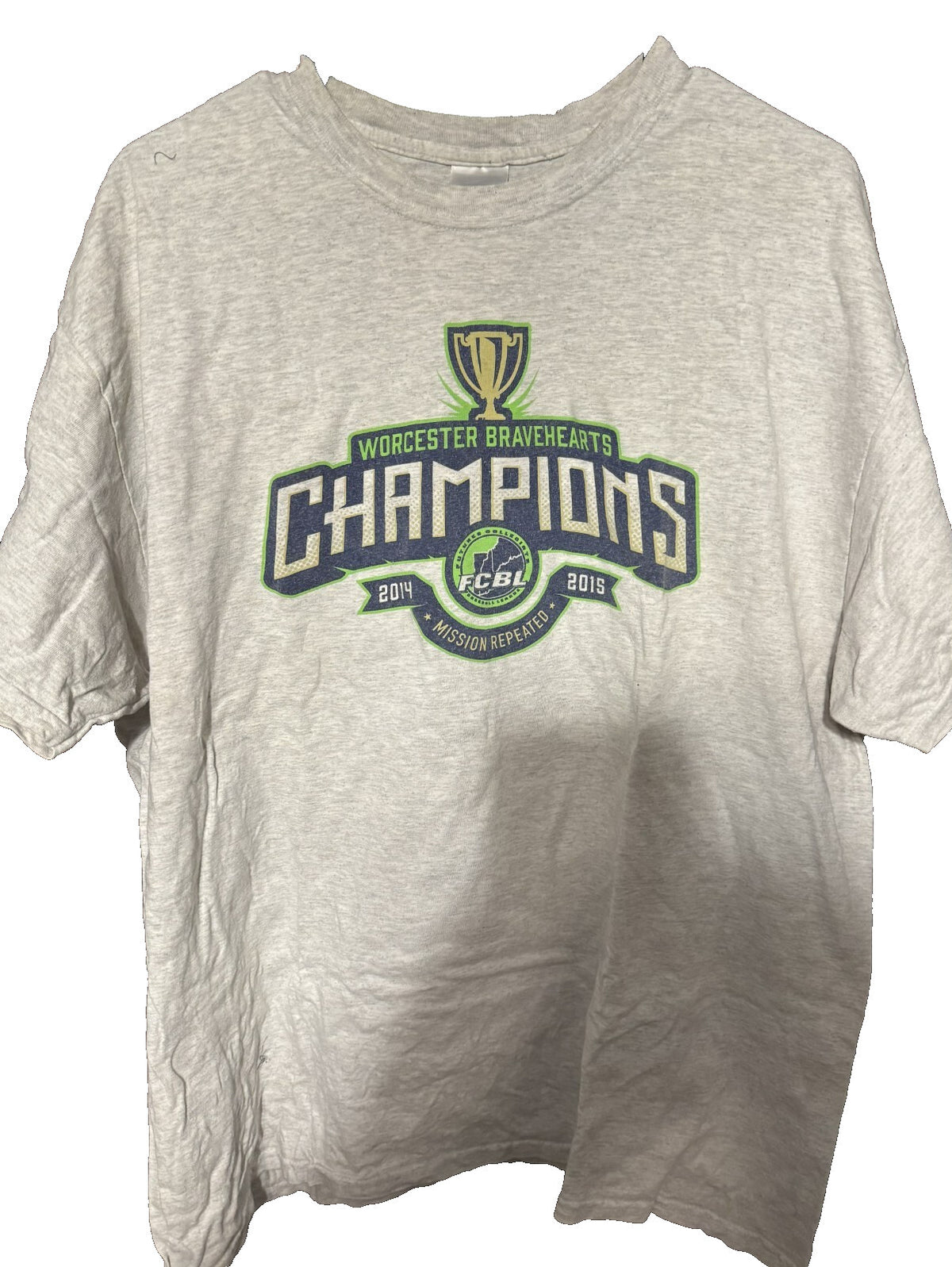 Worcester Bravehearts 2015 Champion t-shirt Gray men size XL