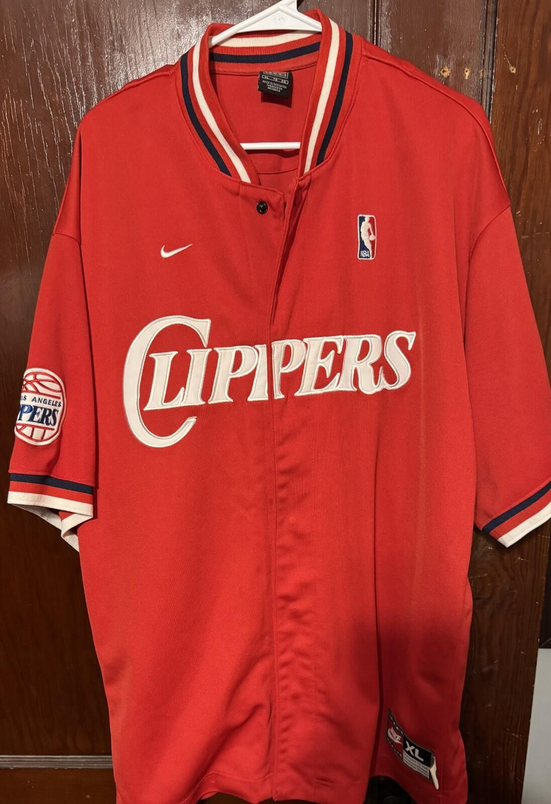 Los Angeles LA Clippers Nike Red Shooting Shirt Men Sz XL