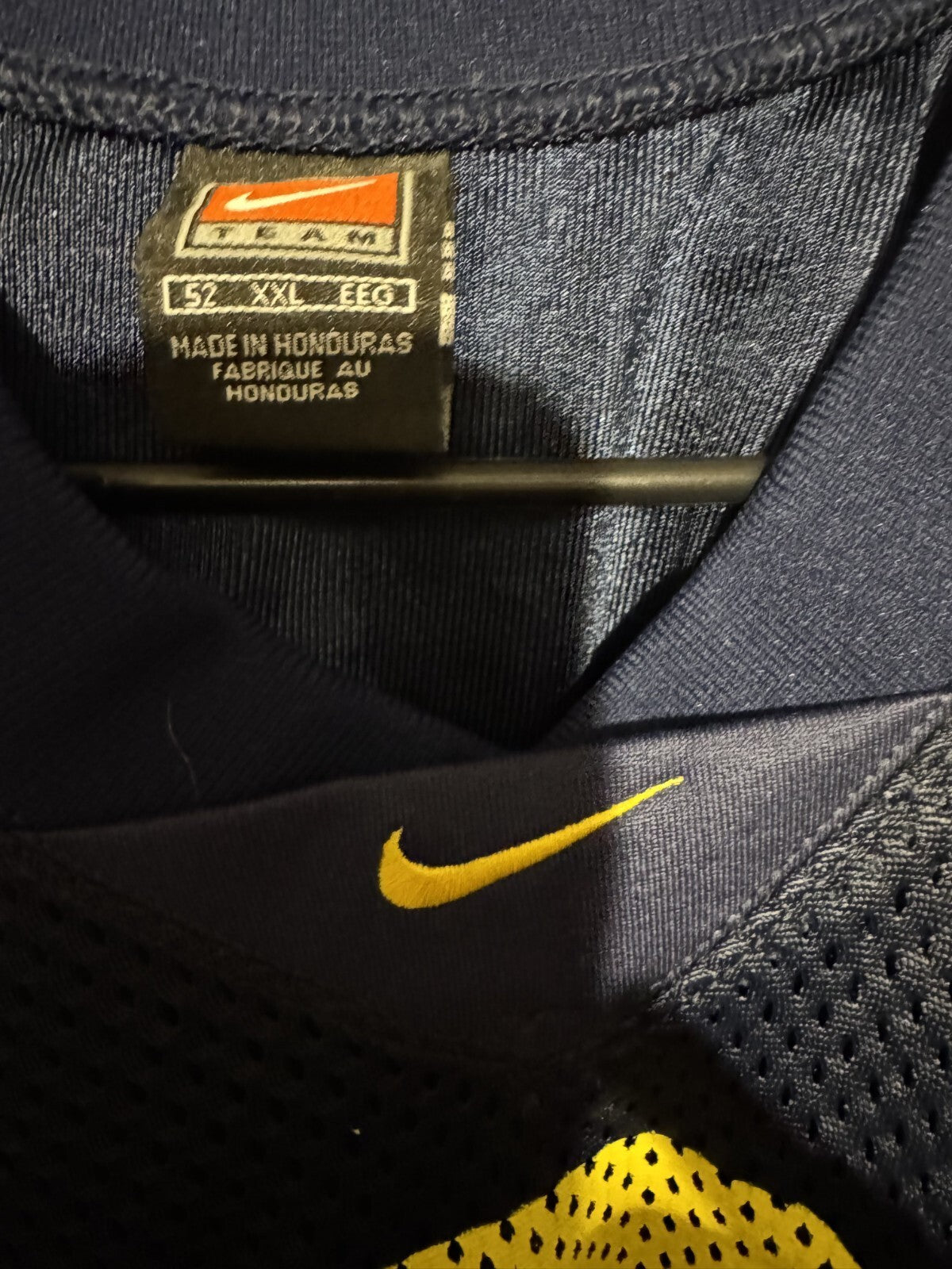 Michigan Wolverines Vintage Nike #2 Jersey Size XXL Blue