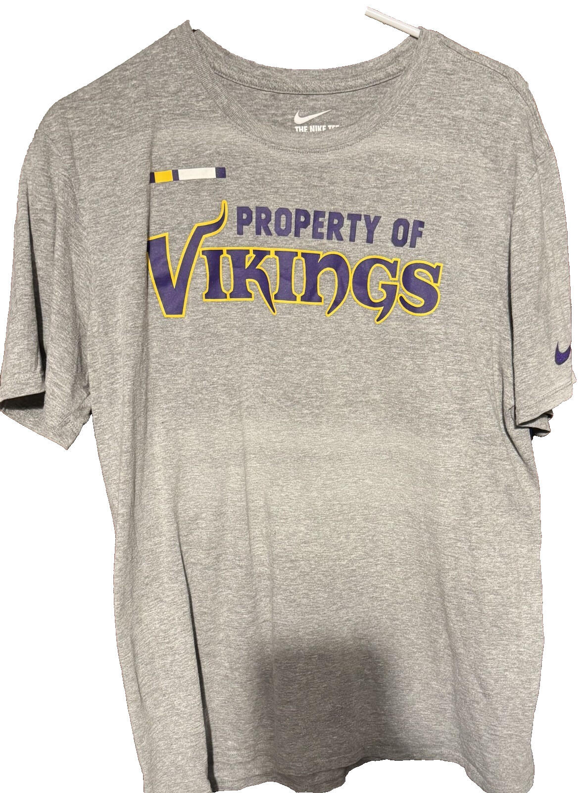 Minnesota Vikings Nike Gray S/S T Shirt Men's Size L