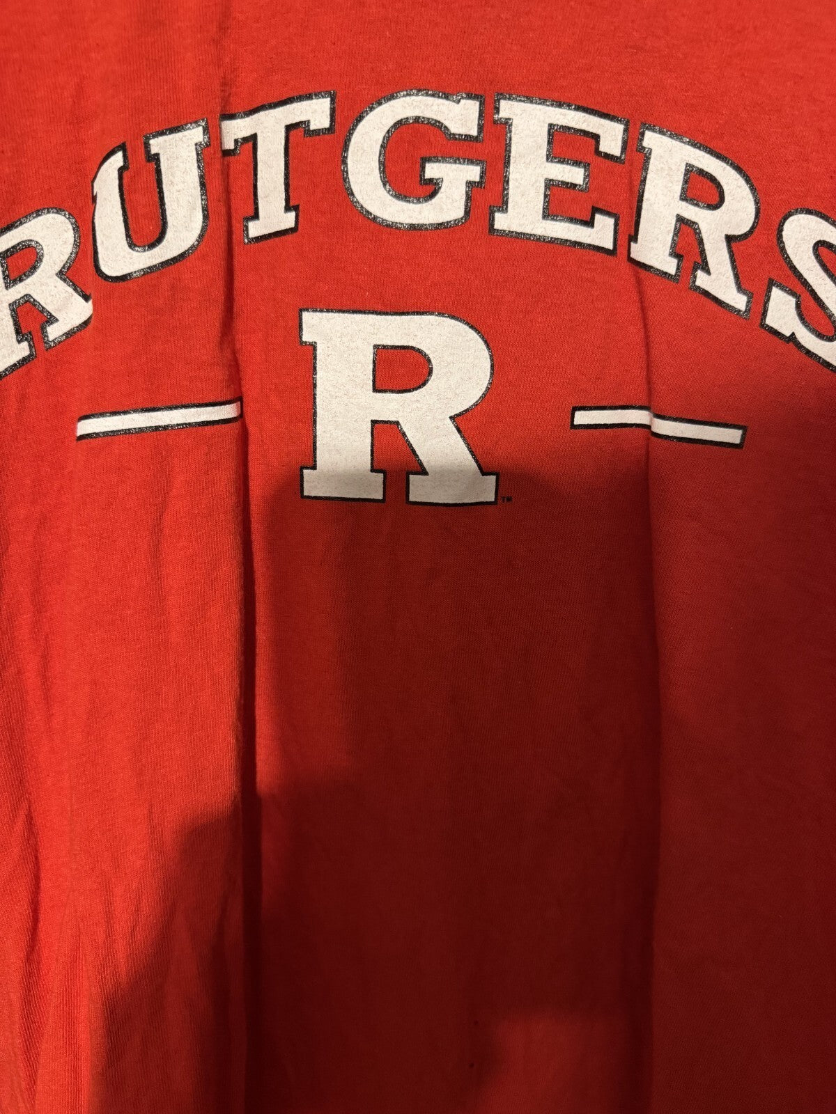 Rutgers Scarlet Knights Long Sleeve T-Shirt Men's Size L Red