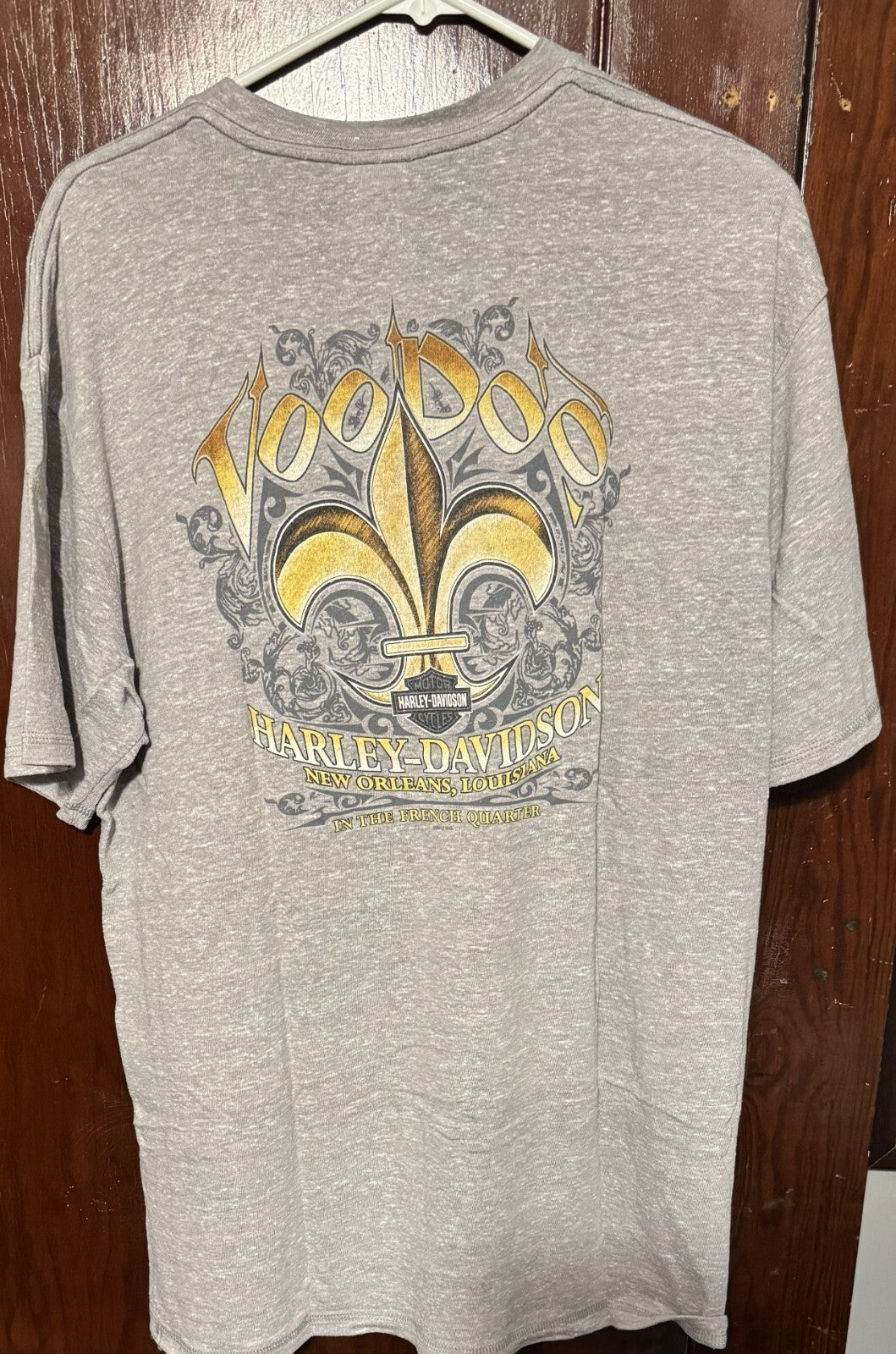 Harley-Davidson T-Shirt New Orleans Men's Sz XL Gray Harley