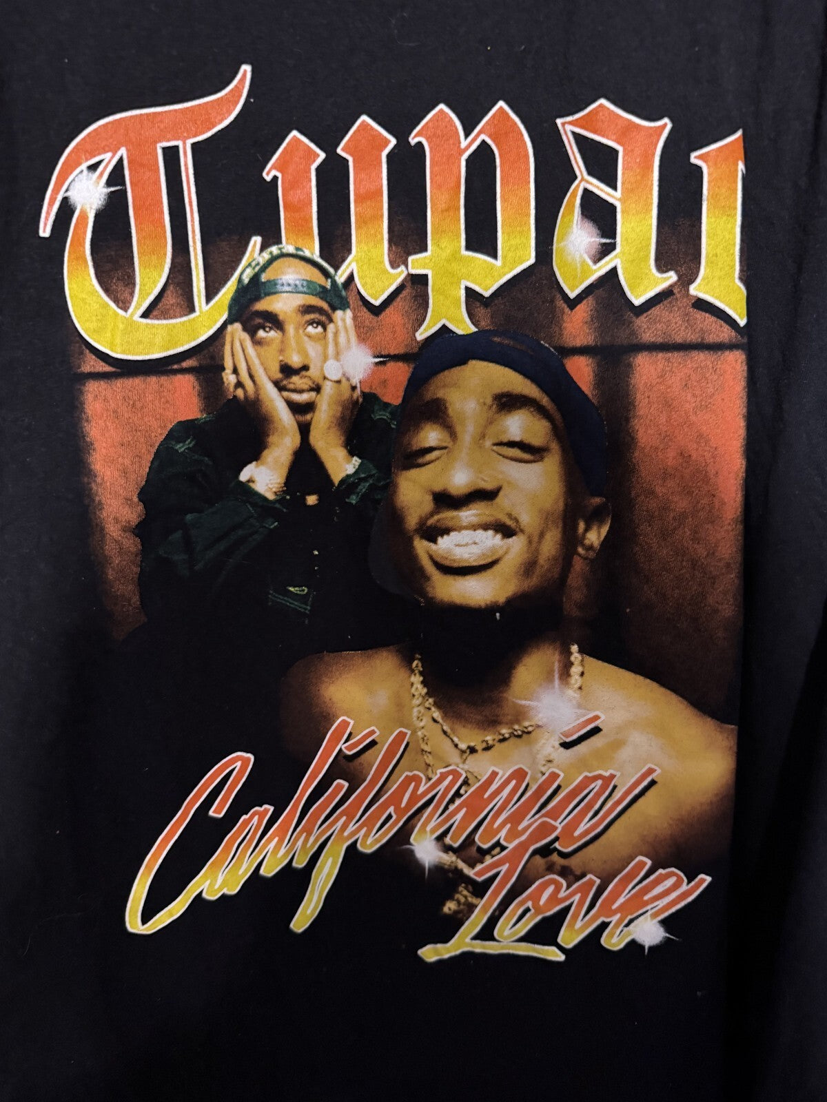 Tupac Shakur California Love t-shirt Black Men's size XXL