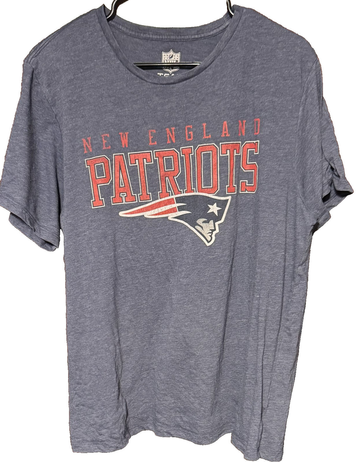 New England Patriots T Shirt Men XL Blue T-shirt NFL