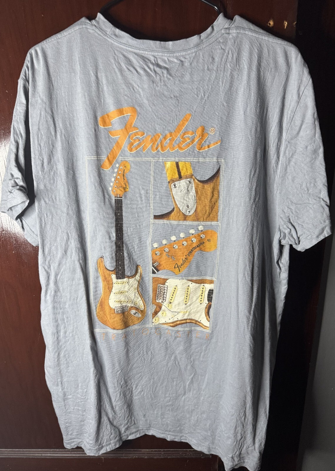 Fender Guitars Tee Shirt Men's Size XL Blue