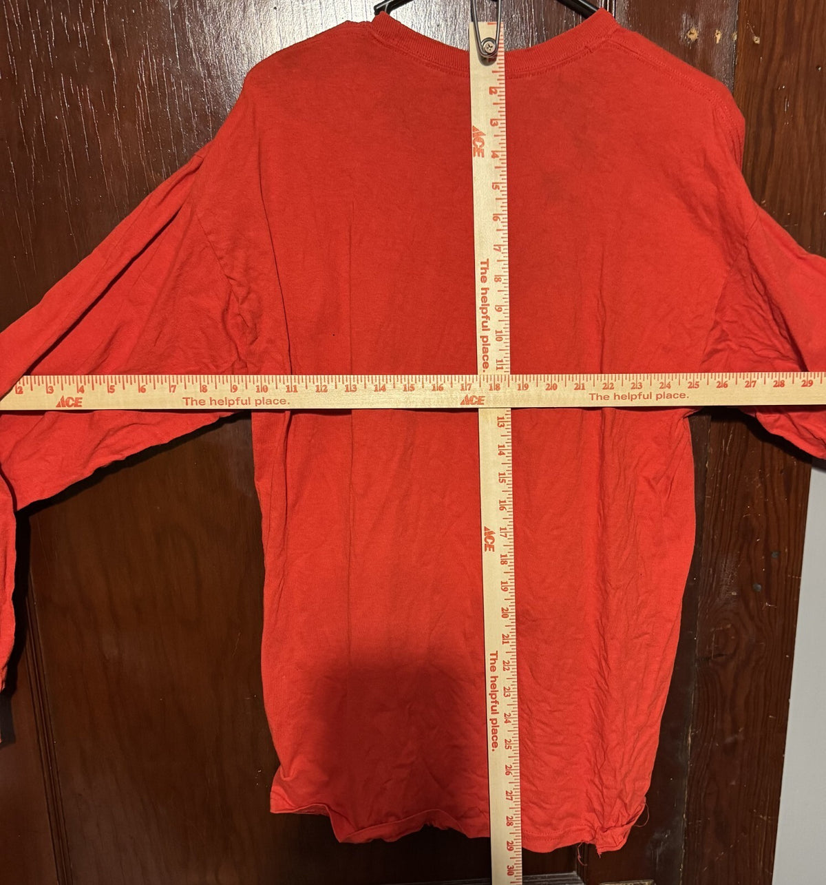 Rutgers Scarlet Knights Long Sleeve T-Shirt Men's Size L Red