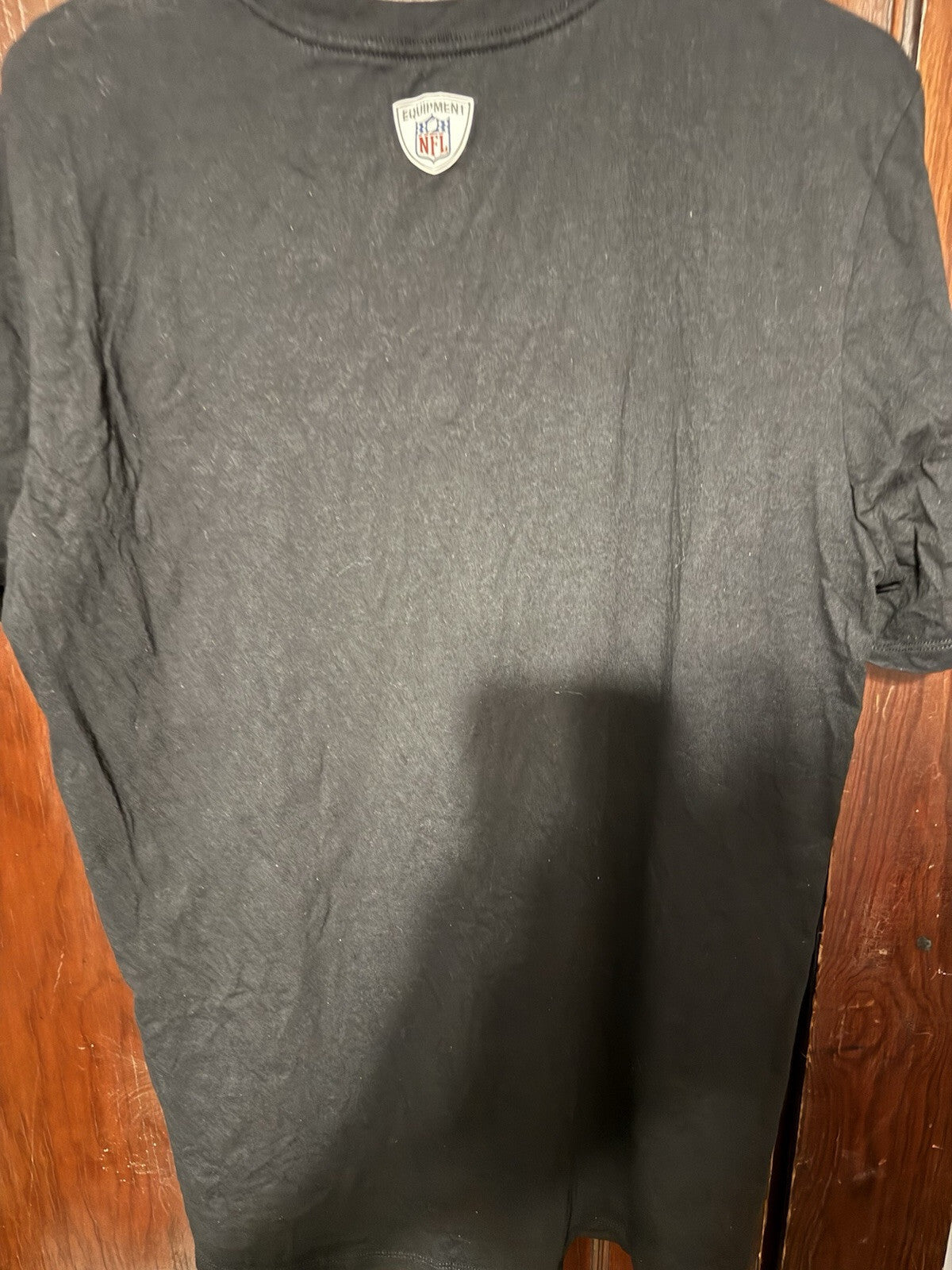 Las Vegas Oakland LA Raiders NFL Black Tee Men sz L Nike