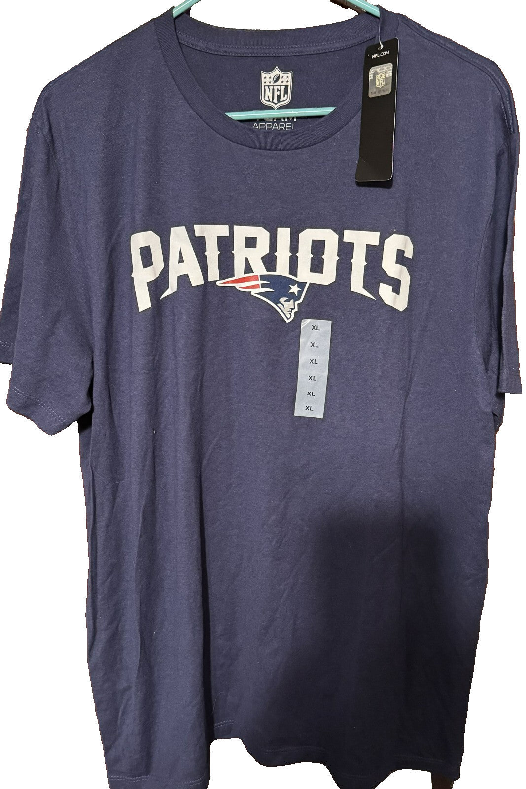 New England Patriots T-Shirt Men XL Blue New With Tags