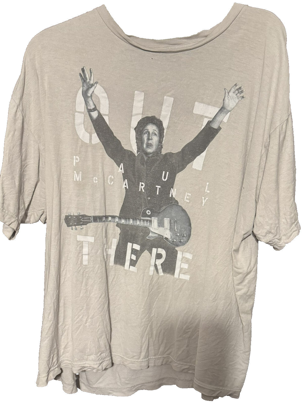 Paul McCartney 2013 Out There Tour T-shirt Gray Men's size XL