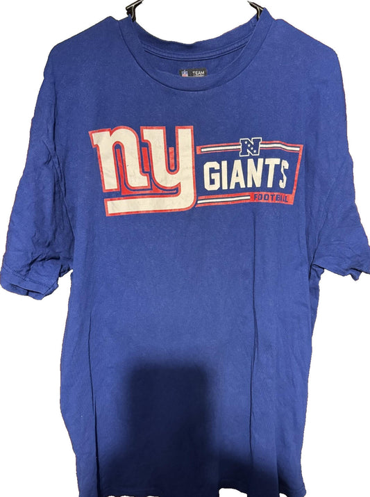 New York Giants Short Sleeve T-Shirt Men Sz XL Blue