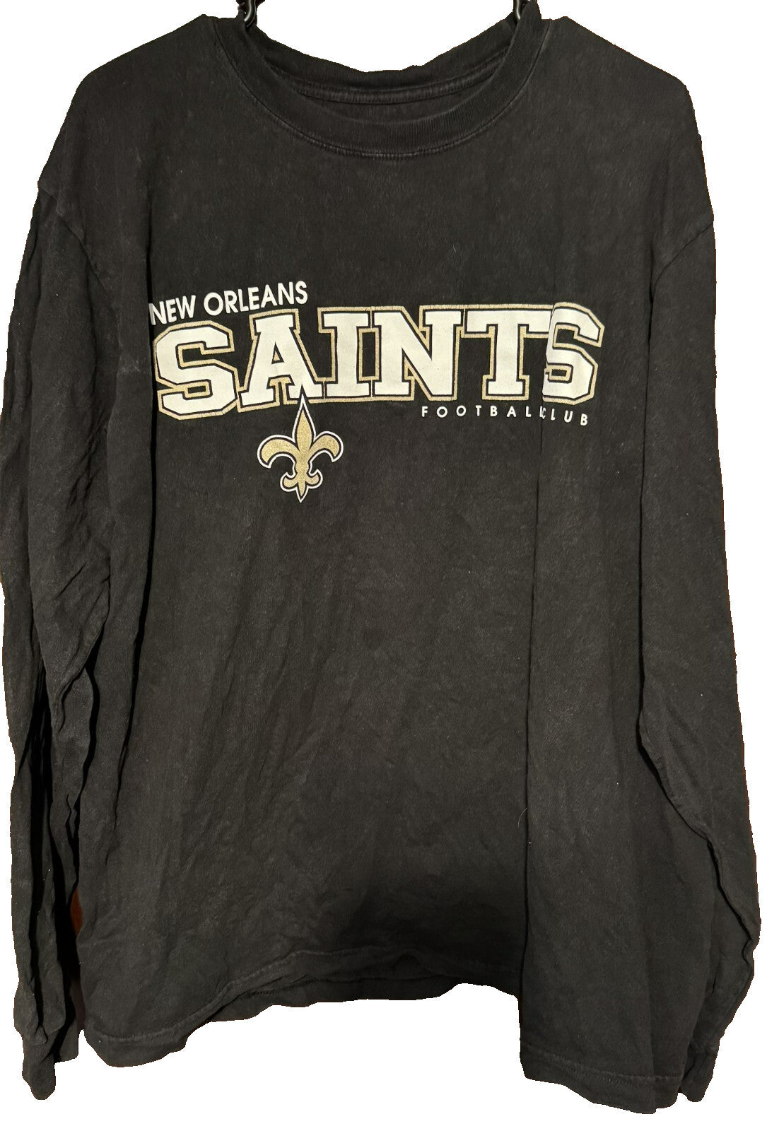 New Orleans Saints Reebok Long Sleeve tee shirt Men size XL