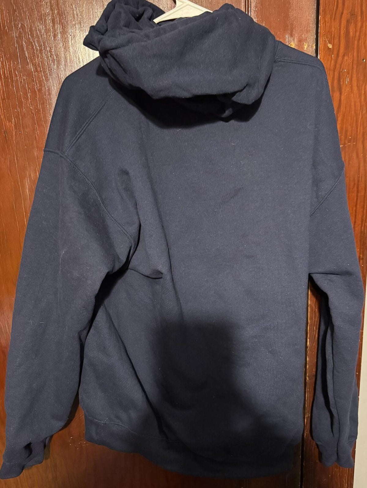 New England Patriots Drake Maye Pullover Hoodie Men Sz L Blue