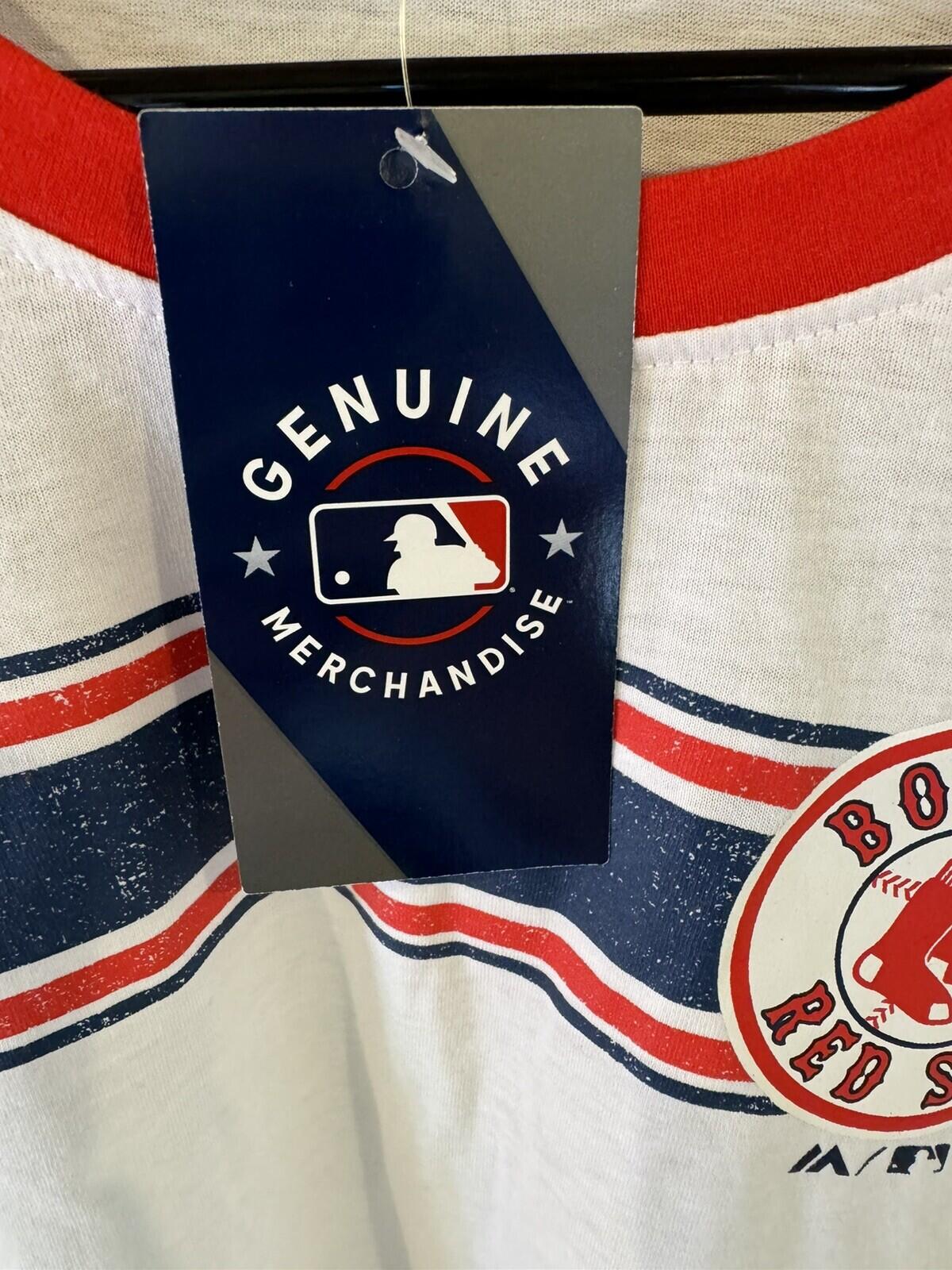 Boston Red Sox Majestic TShirt Men Sz XL White NEW WITH TAGS