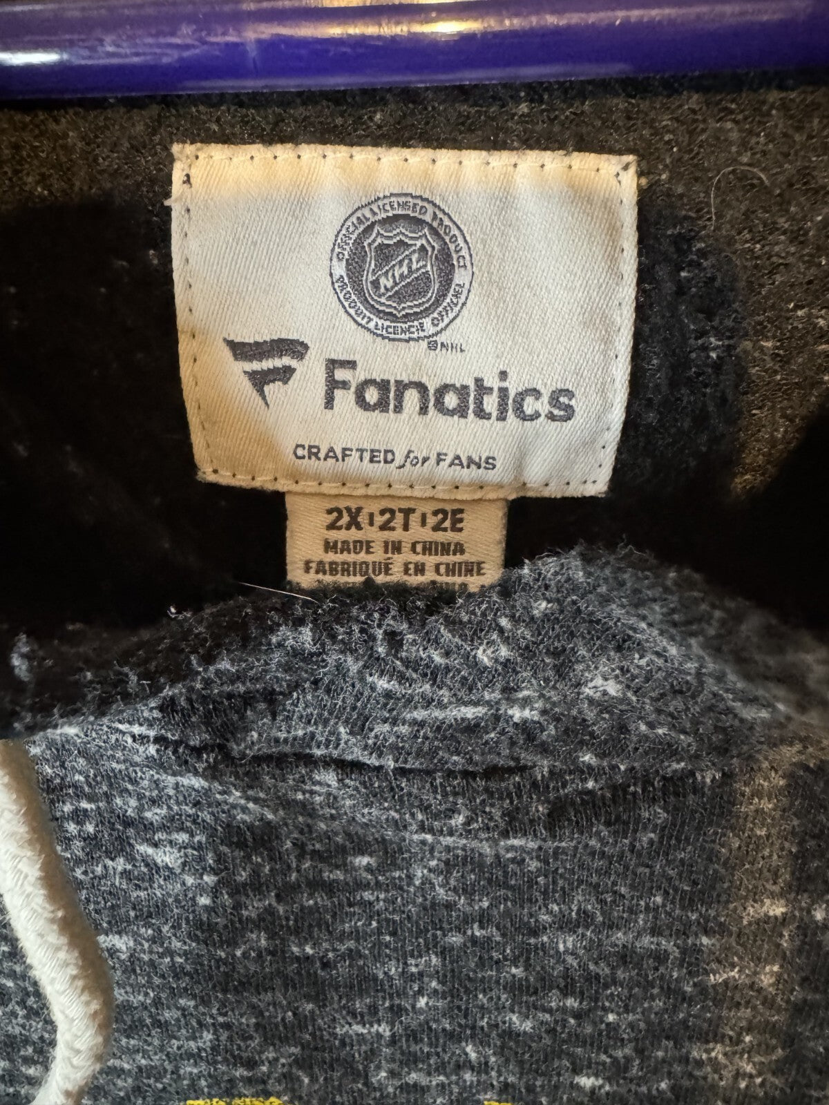 Boston Bruins Fanatics Pullover Sweatshirt Black Men's Sz XXL