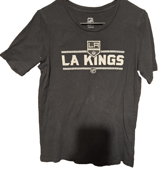 Los Angeles LA Kings Black Kid's Size T-Shirt Men sz L