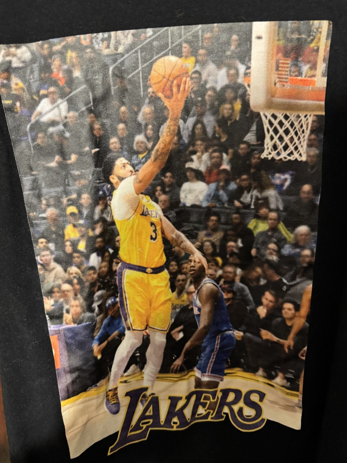 Los Angeles Lakers Anthony Davis Unk Black T-Shirt Men Sz M