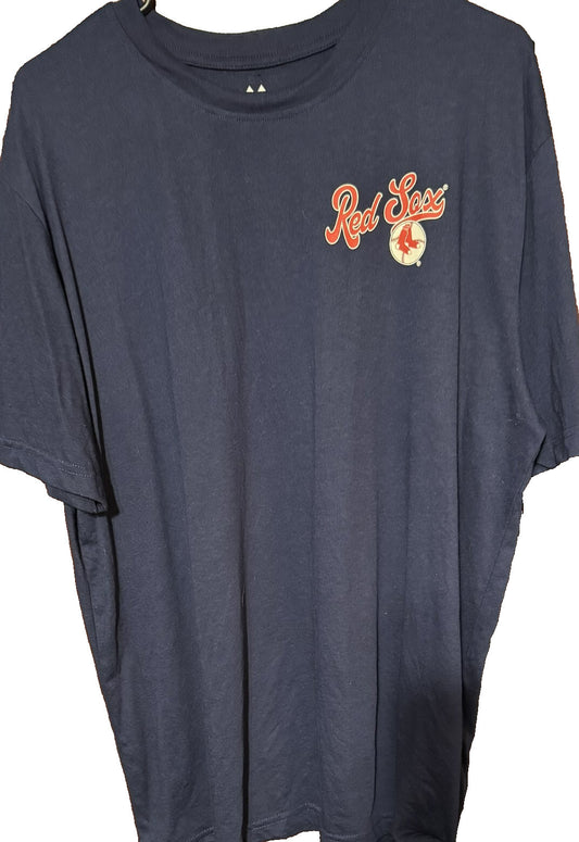 Boston Red Sox Majestic Double Sided T-Shirt Men's XL Blue