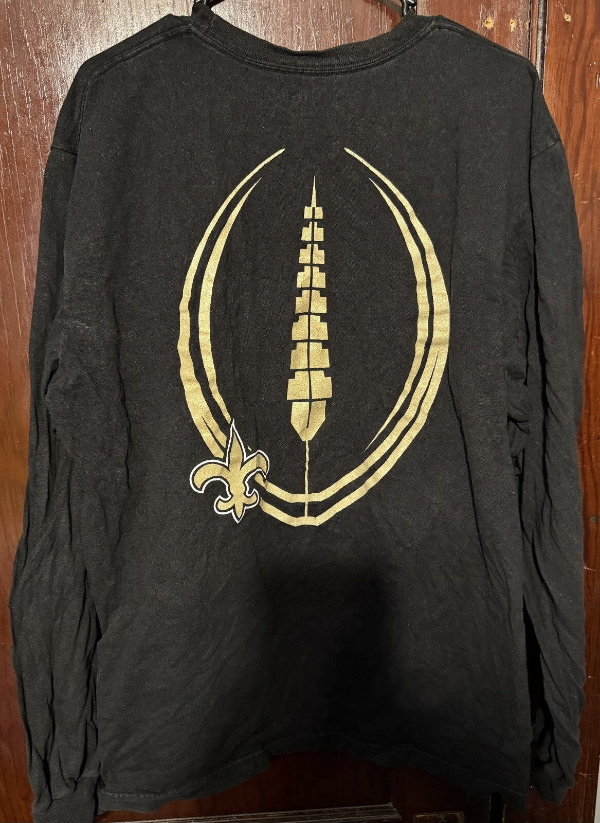 New Orleans Saints Reebok Long Sleeve tee shirt Men size XL