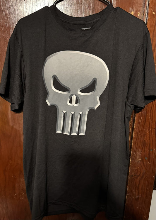 The Punisher Marvel T-Shirt Men's Size L Black