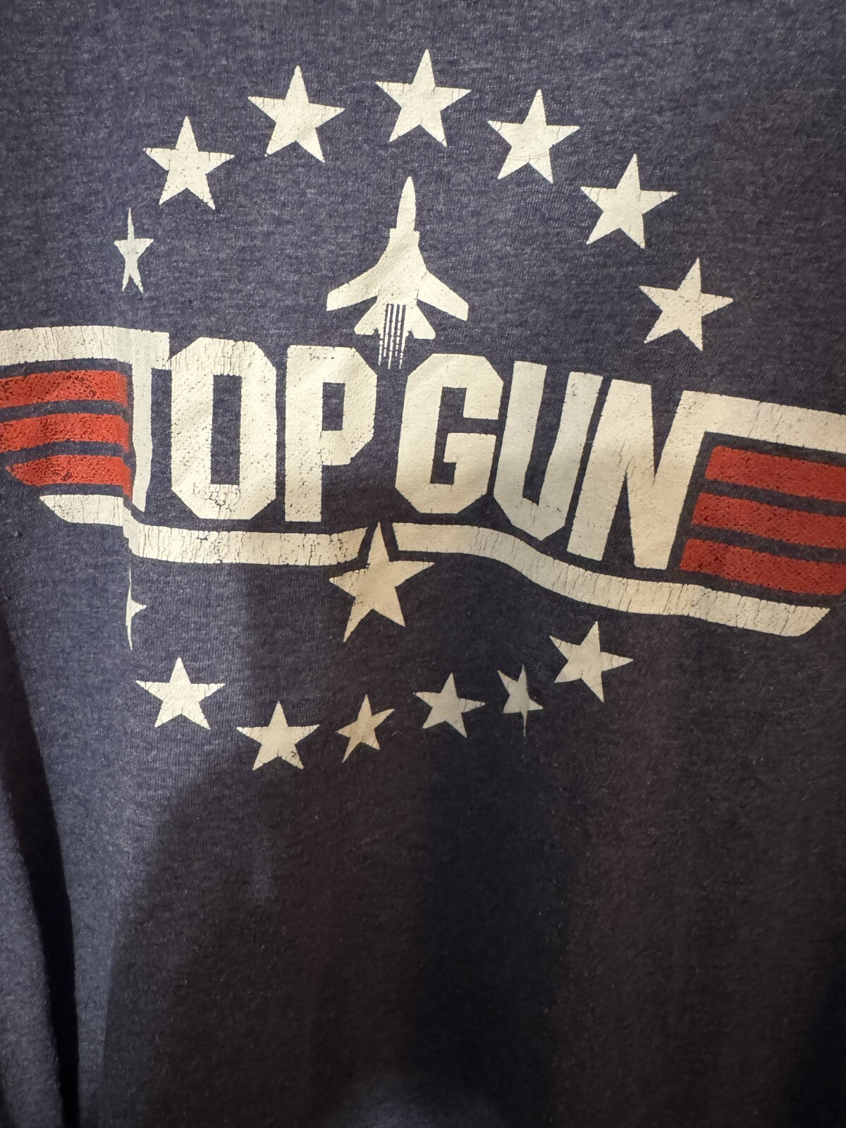 Top Gun Movie Logo T Shirt Men's Size L Blue