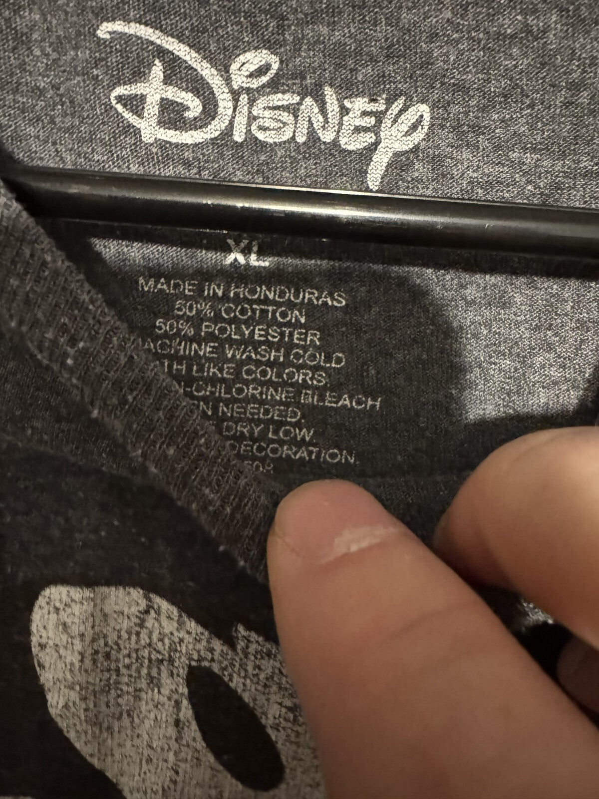 Mickey Mouse Disney T Shirt Gray Men's Size XL