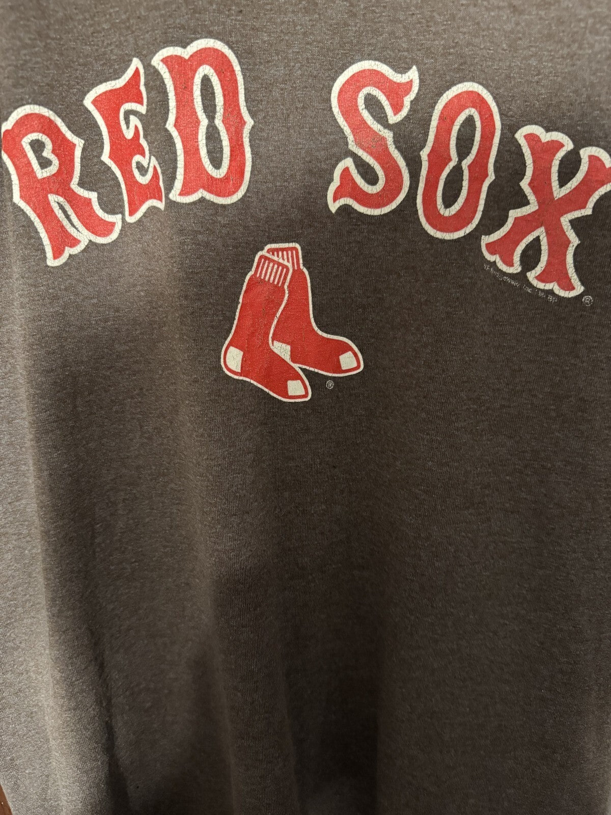 Boston Red Sox Short Sleeve Tee Men's L Gray MLB
