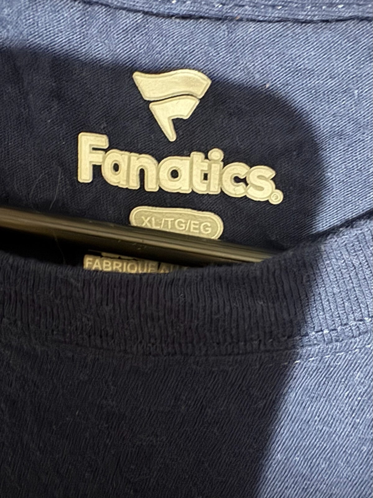 New England Revolution Fanatics T-Shirt Men Size XL Blue