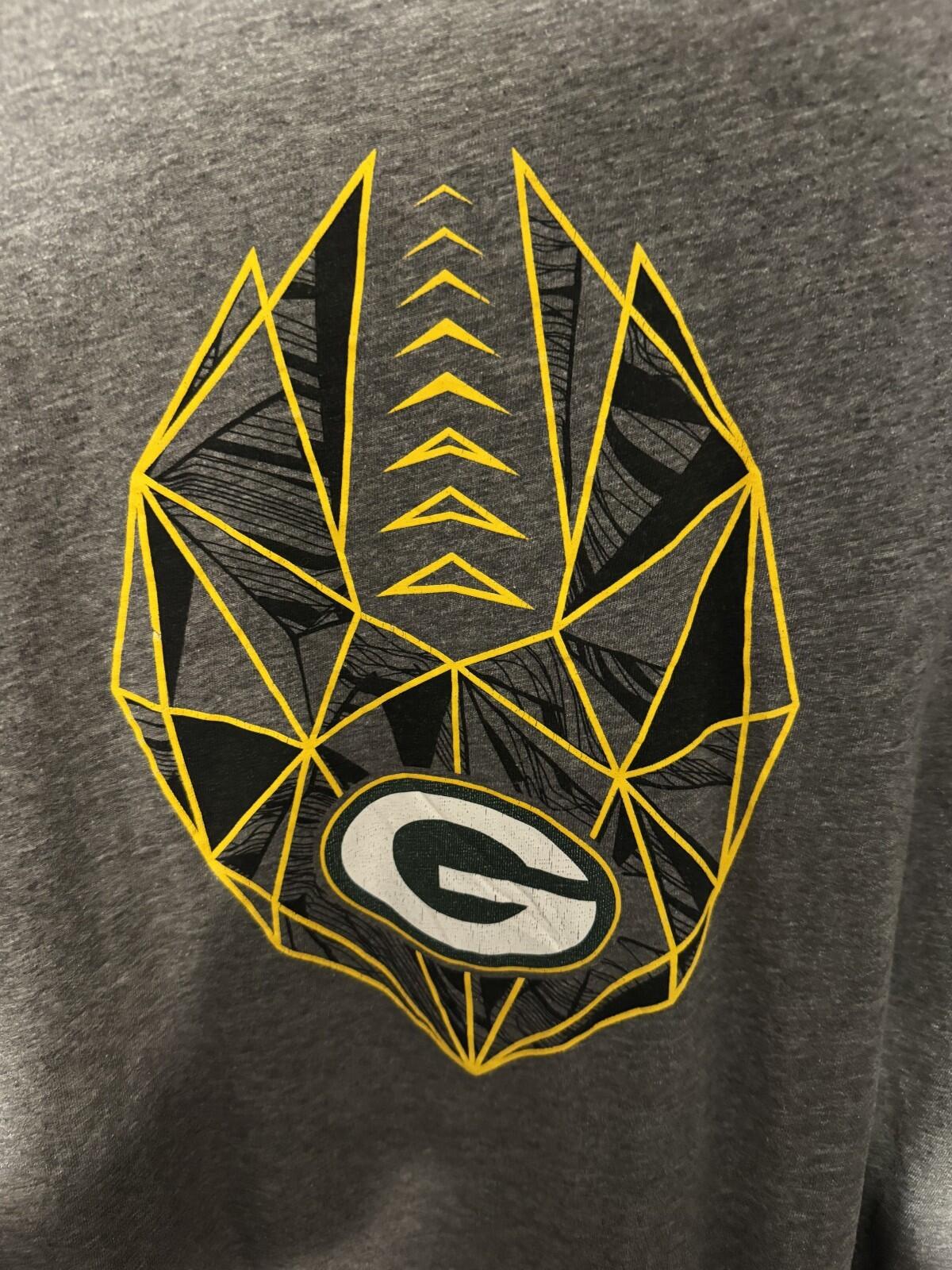 Green Bay Packers Nike t-shirt Men's Size L Gray