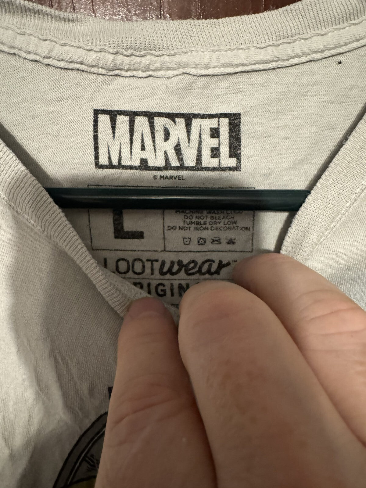 Thanos Marvel Avengers T-Shirt Men Sz L Gray